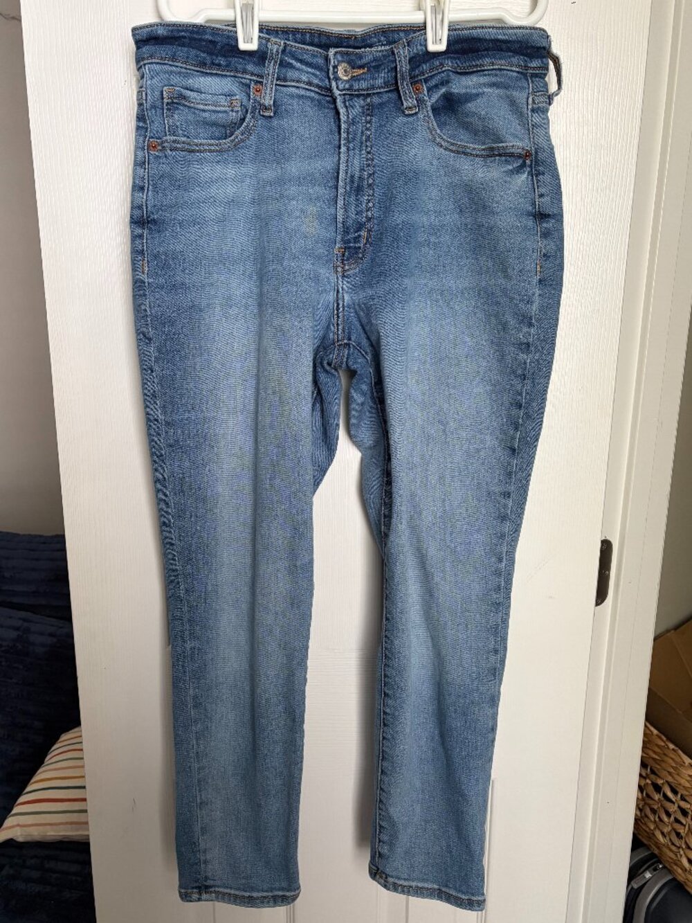 Old Navy Jeans - 12 (O.G. Straight, High-Rise + well loved!)